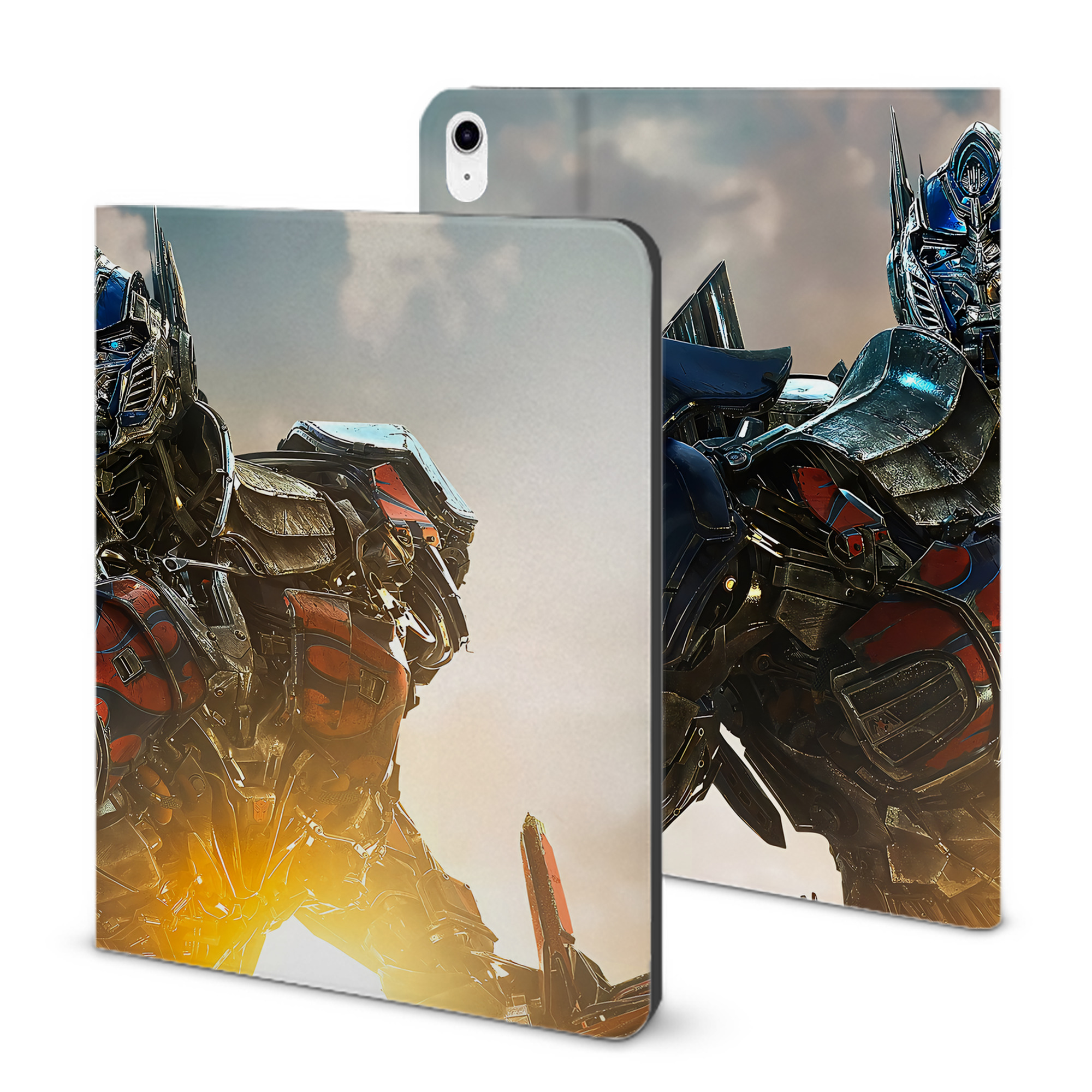（画像用） Transformers トランスフォーマー IPad ケース ブック型 PUレザー TPU 耐衝撃 軽量 薄型 ペン収納なし 全面保護 IPad 各モデル対応